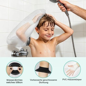 Voděodolný chránič do sprchy, ochrana proti vodě, sádrový chránič, pro dospělé/děti, velikost paže