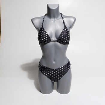 Dámska bikinová sada GORGLITTER s bodkami, dvojdielne trojuholníkové bikiny, výstrih do V, vysoký