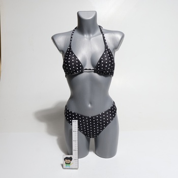Dámska bikinová sada GORGLITTER s bodkami, dvojdielne trojuholníkové bikiny, výstrih do V, vysoký