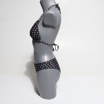 Dámska bikinová sada GORGLITTER s bodkami, dvojdielne trojuholníkové bikiny, výstrih do V, vysoký