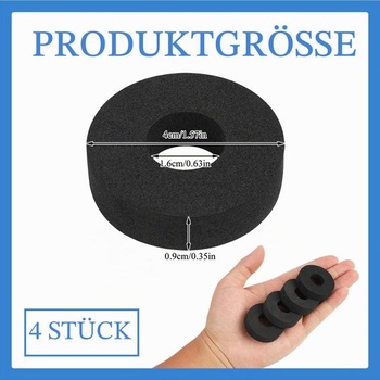 Penové tesnenie pre LED krúžky fontán, flexibilné tesnenie 39 mm, tesniaci krúžok EVA pre otvory od