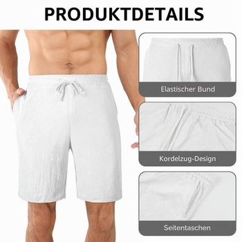 Pánské letní volnočasové kraťasy AUYAO (M~XL) bílé L