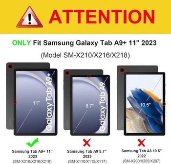 Puzdro s klávesnicou pre Samsung Galaxy Tab A9+ 11