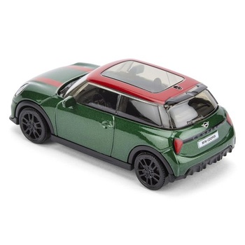 Model vozidla CMJ Mini John Cooper Works v mierke 1:43 - zelená | Vysoko detailná zberateľská edícia |
