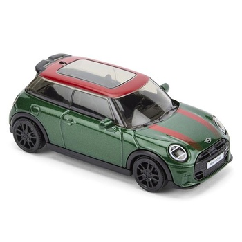 Model vozidla CMJ Mini John Cooper Works v mierke 1:43 - zelená | Vysoko detailná zberateľská edícia |