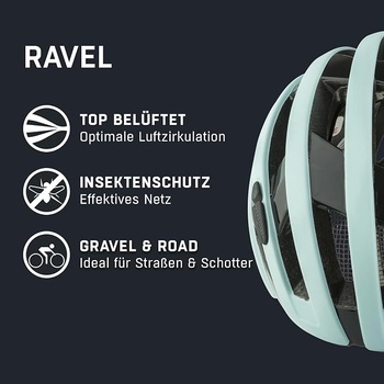 Cyklistická prilba Alpine Ravel modrá matná