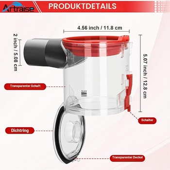 Nádoba na prach Artraise pre Dyson V7 V8 SV11 SV10