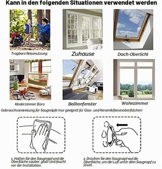Dočasná prenosná zatemňovacia záclona/nastaviteľná zatemňovacia roleta Dream Art Anywhere s