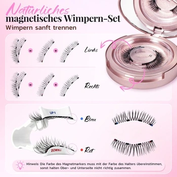Magnetické riasy, magnetické riasy bez očnej linky, 3/4…
