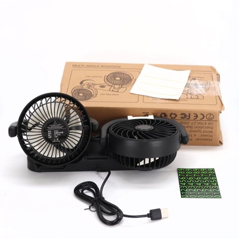 Ventilátor Gobesty do auta čierny