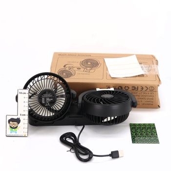 Ventilátor Gobesty do auta čierny