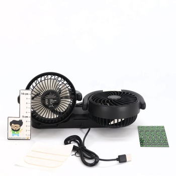 Ventilátor Gobesty do auta čierny