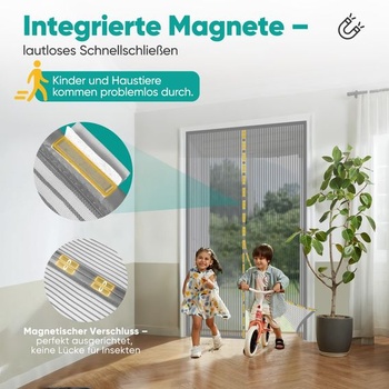 Magnetická sieť proti hmyzu Sekey na balkónové dvere | Ochrana proti hmyzu pre dvere/balkónové dvere
