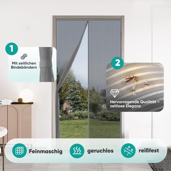 Magnetická sieť proti hmyzu Sekey na balkónové dvere | Ochrana proti hmyzu pre dvere/balkónové dvere