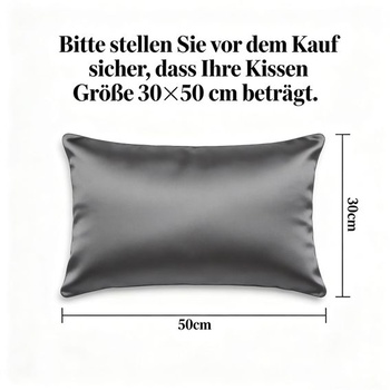 Obliečka na vankúš Ravmix Hodváb 30x50 Mulberry Silk, pre vlasy a pokožku, antracitová Antracitová