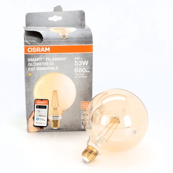 Žiarovka Osram SMART+ LED, G53, 6W, 2400K, E27, tvar gule, s vláknom, zlatá, stmievateľná,