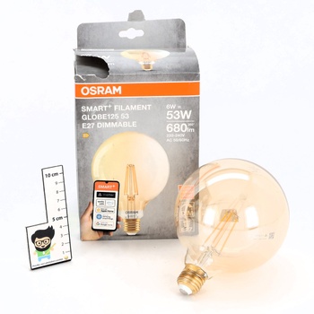 Žiarovka Osram SMART+ LED, G53, 6W, 2400K, E27, tvar gule, s vláknom, zlatá, stmievateľná,