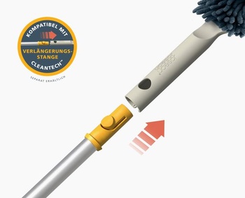 Prachovka Joseph Joseph CleanTech 3 v 1 s úložným pouzdrem a čisticím nástrojem pro hlavici