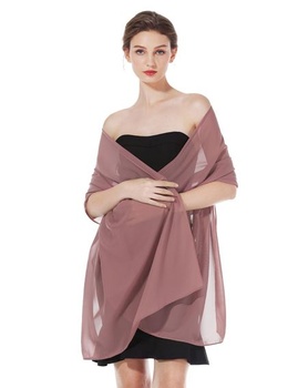 BEAUTELICATE Šifónový šál, dámska slávnostná elegantná šatka cez ramená, štôlňa na večerné šaty,