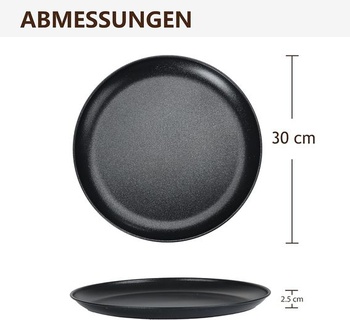 Súprava 2 plechov na pizzu Herogo, okrúhly plech na pizzu z nerezovej ocele s priemerom 30 cm s nepriľnavým