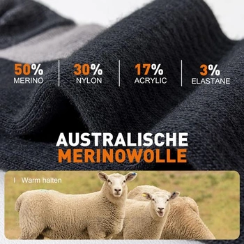 Turistické ponožky Niorasen Merino pre mužov a ženy, termálne outdoorové ponožky, trekingové