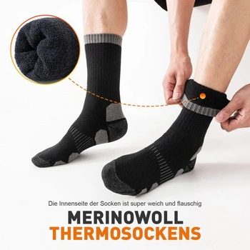 Turistické ponožky Niorasen Merino pre mužov a ženy, termálne outdoorové ponožky, trekingové