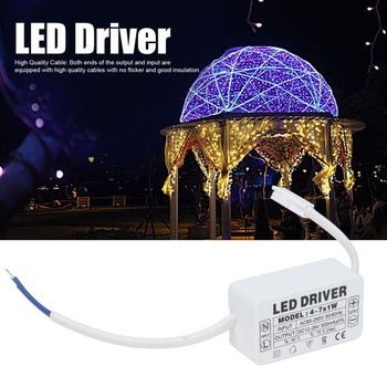 LED driver 4-7x1W, konštantný prúd 300mA, vstup AC85-265V, výstup DC12-26V, malé rozmery, dobrý