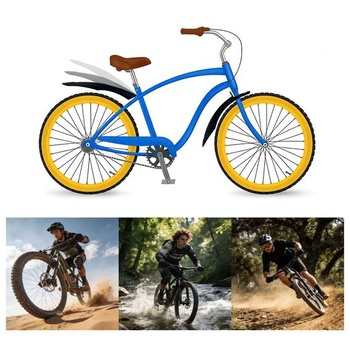 Súprava blatníkov na bicykel Senston, robustné, ľahké a ľahko montovateľné predné a zadné blatníky pre
