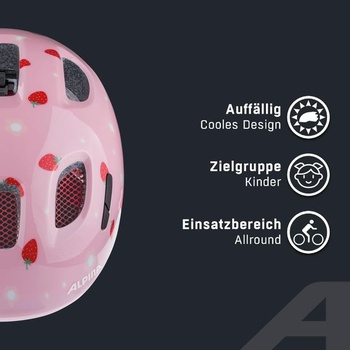 ALPINA Ximo 2 - Ľahká, bezpečná a nerozbitná cyklistická prilba s voliteľným LED svetlom, pre deti,