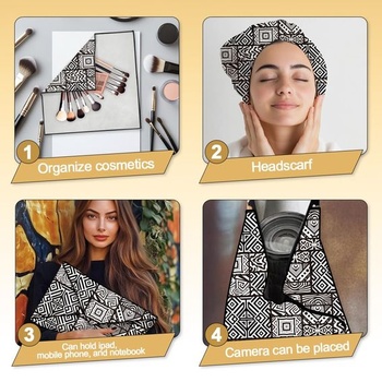 2 kusy cestovních kosmetických taštiček, samolepicí geometrická kosmetická taštička, kouzelná