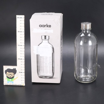 Sklenená fľaša Aarke [kompatibilná iba s Carbonator PRO] pre sýtenú vodu Carbonator Pro, vhodná