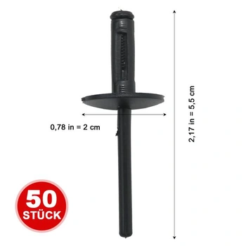 50 kusů 51717002953 Nárazník, blatník, podběh kola, slepé nýty, box na kola, náhrada pro BMW X3 X5
