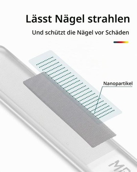 Sklenený pilník na nechty MR.GREEN, vylepšený nano sklenený pilník na nechty a leštička na nechty,