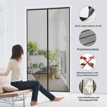 MYCARBON Sieť proti hmyzu na balkónové dvere, silnejšia magnetická ochrana proti hmyzu, dvere 70x200
