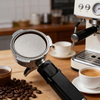 2 x 58mm nerezové sitká na espresso pre portafiltre, 2 modely opakovane použiteľných sít na