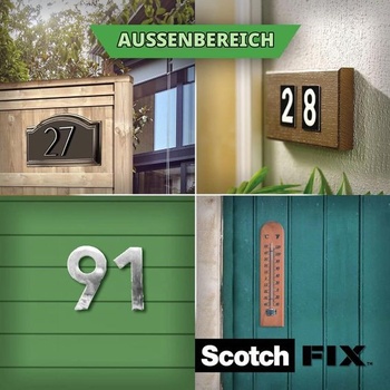 Oboustranná montážní páska Scotch-Fix pro venkovní použití - 1 role (19 mm x 5 m) - Nosnost až 7 kg