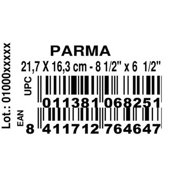 Tanier Rocco Bormioli Parma, biely, obdĺžnikový, 18 x 21 cm, opálové sklo, biele, 18x21
