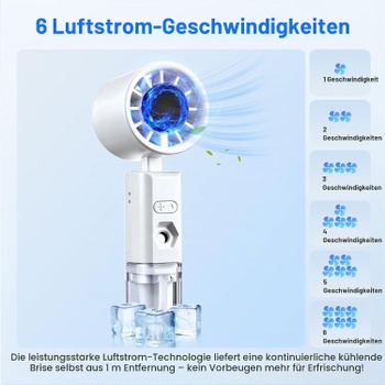 Prenosný ventilátor Starvortex, strieborný