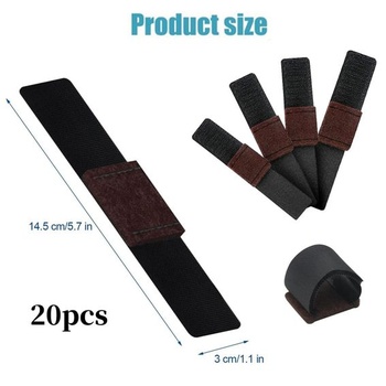 Klzáky z plsti na nábytok so zapínaním na suchý zips, 20 kusov, ľahko odnímateľné