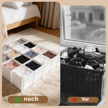 10 deliacich prepážok do zásuviek, organizér do zásuviek 38x11 cm, nastaviteľná vložka do zásuvky do