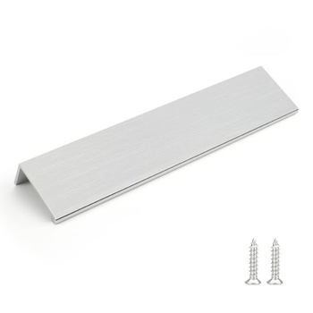 Súprava nábytkových úchytiek Regy 10 kusov, strieborná, rozstup otvorov 160 mm, skryté úchytky skriniek,