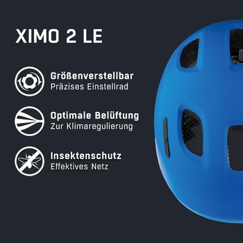 ALPINA Ximo 2 L.E. - Ľahká, bezpečná a nerozbitná cyklistická prilba s voliteľným LED svetlom, pre