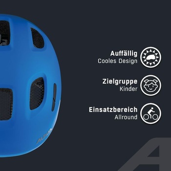 ALPINA Ximo 2 L.E. - Ľahká, bezpečná a nerozbitná cyklistická prilba s voliteľným LED svetlom, pre