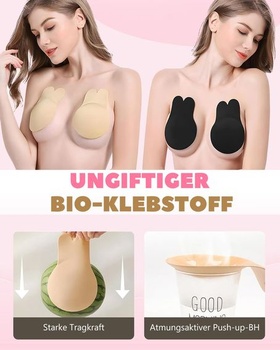 Samolepiace push-up podprsenka, Samolepiace podprsenka bez ramienok a chrbta, Samolepiace podprsenky s