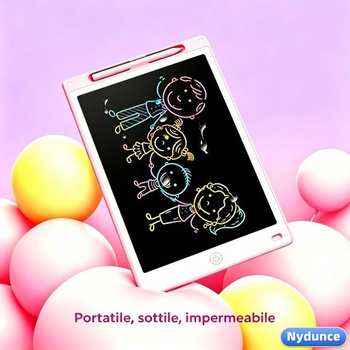 LCD grafický tablet, 8,5 palca, ružový, s perom, prenosný, pre deti, flexibilný LCD displej,