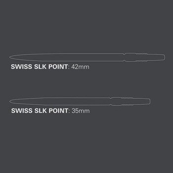 Špičky na šipky Target Swiss Point SLK Luke Littler (balení 3 ks) 35 mm - stříbrné | Hroty na šipky