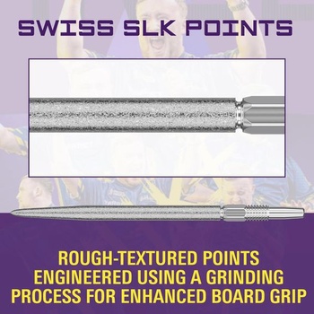 Špičky na šipky Target Swiss Point SLK Luke Littler (balení 3 ks) 35 mm - stříbrné | Hroty na šipky