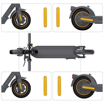4dielny bočný odrazový kryt na elektrickú kolobežku, univerzálny samolepiaci, pre Segway Ninebot Max