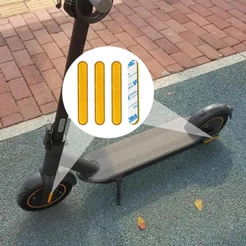 4dielny bočný odrazový kryt na elektrickú kolobežku, univerzálny samolepiaci, pre Segway Ninebot Max