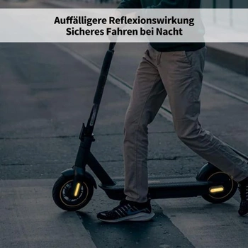 4dielny bočný odrazový kryt na elektrickú kolobežku, univerzálny samolepiaci, pre Segway Ninebot Max